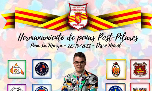 Comida Hermandad Peñas Zaragoza Fiestas del Pilar 2022. Federación Interpeñas de Zaragoza.